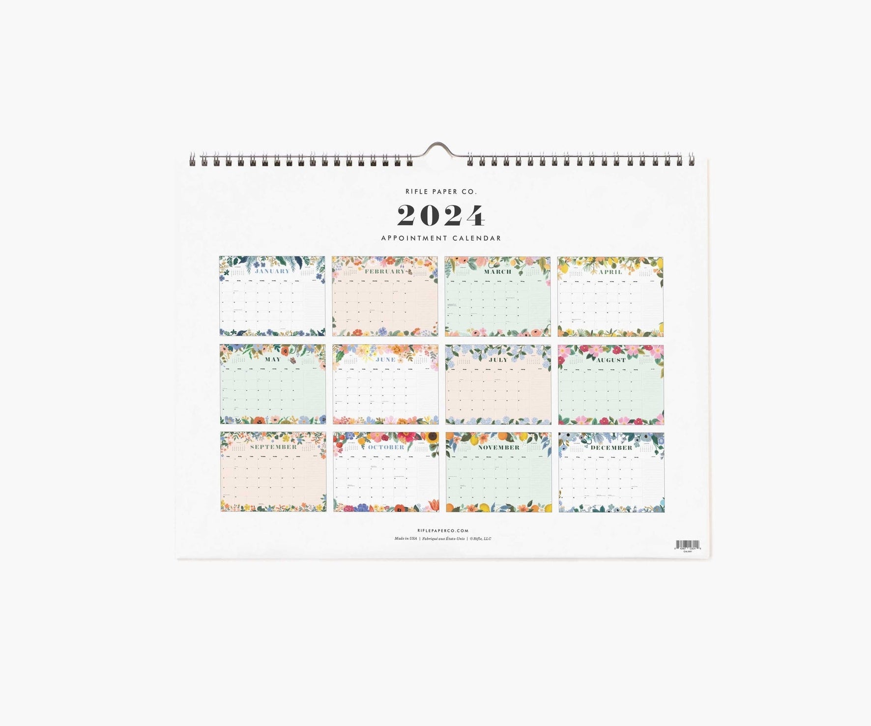 Blossom 2024 Appointment Wall Calendar LOCAL FIXTURE