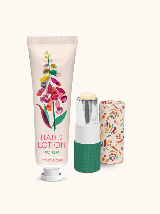 STUDIO OH! Health & Beauty Summer Blooms Lip Balm & Hand Lotion Set