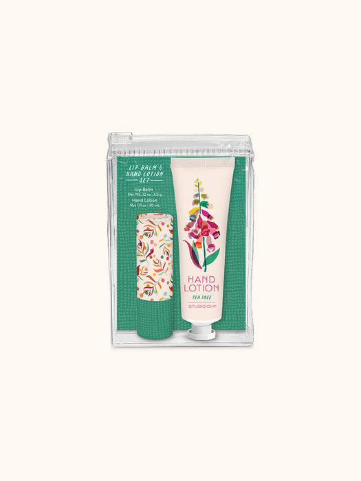 STUDIO OH! Health & Beauty Summer Blooms Lip Balm & Hand Lotion Set