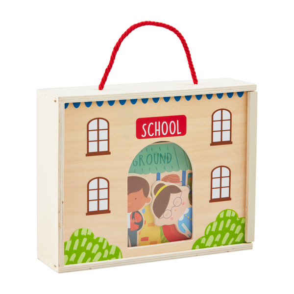 School House Wood Toy Set