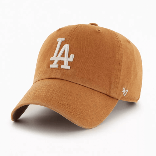 47 BRAND HATS Los Angeles Dodgers Burnt Orange 47' Clean Up w/ No Loop Label