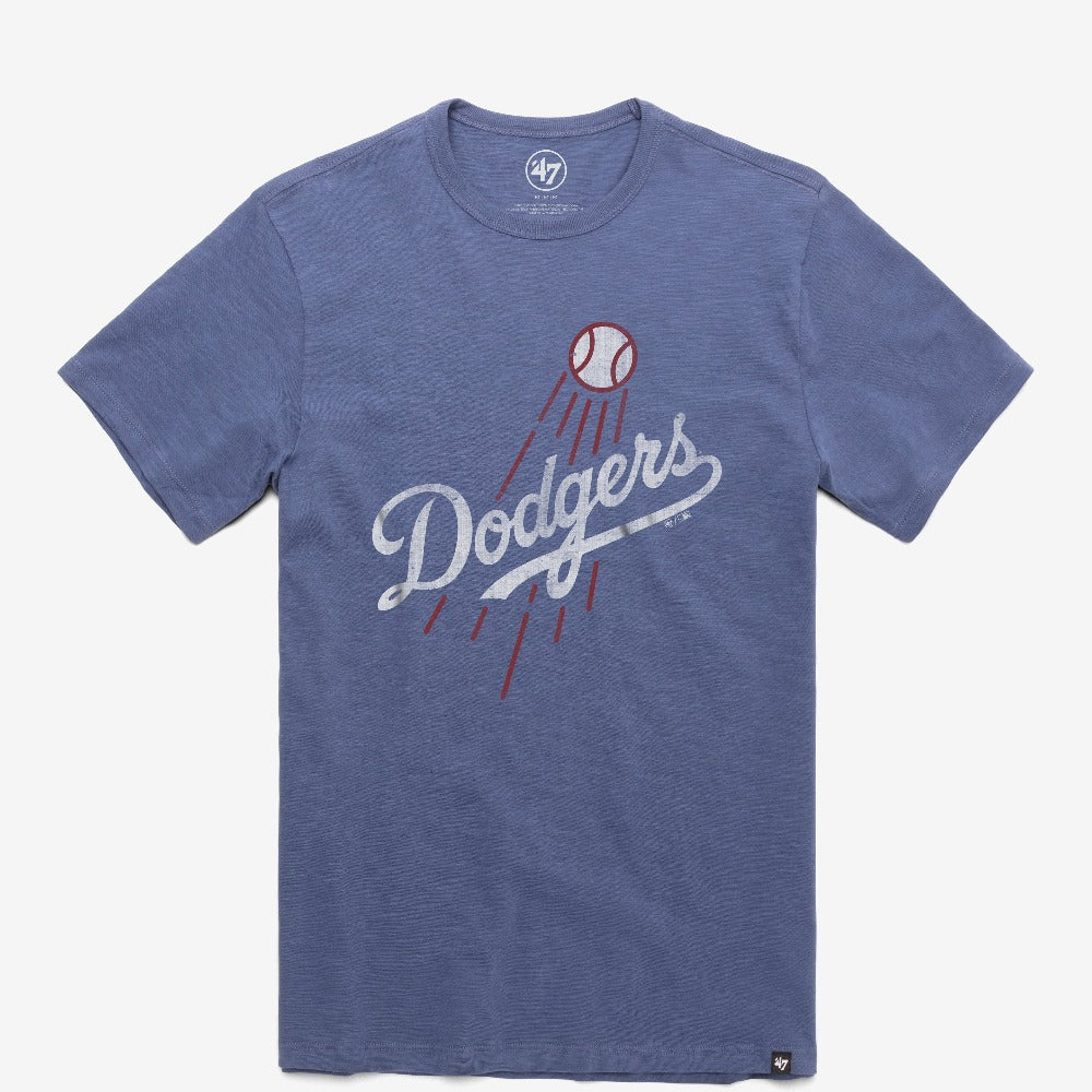 Los Angeles Dodgers Youth Distressed Logo T-Shirt - Gray Size: Small