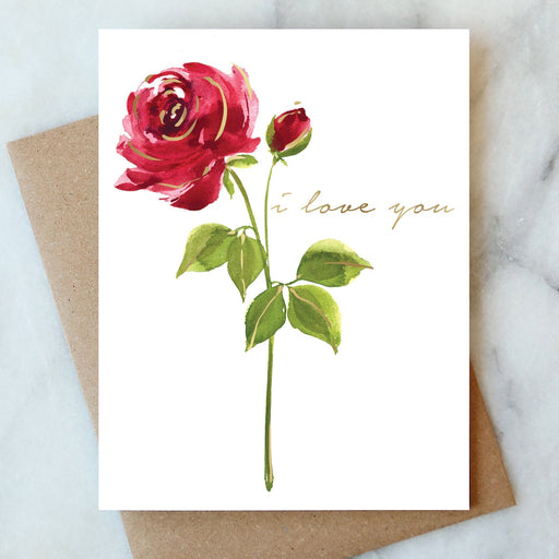 ABIGAIL JAYNE DESIGN CARDS Red Rose Love Card