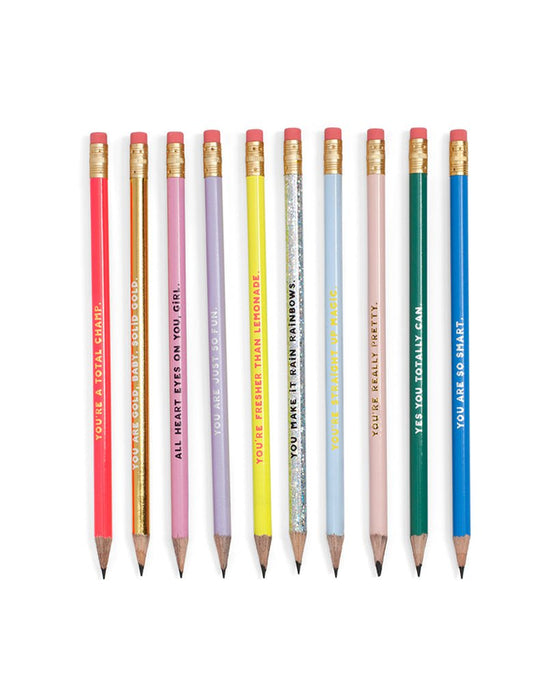 BAN.DO VASE COMPLIMENT PENCIL SET - ASSORTED SET OF TEN