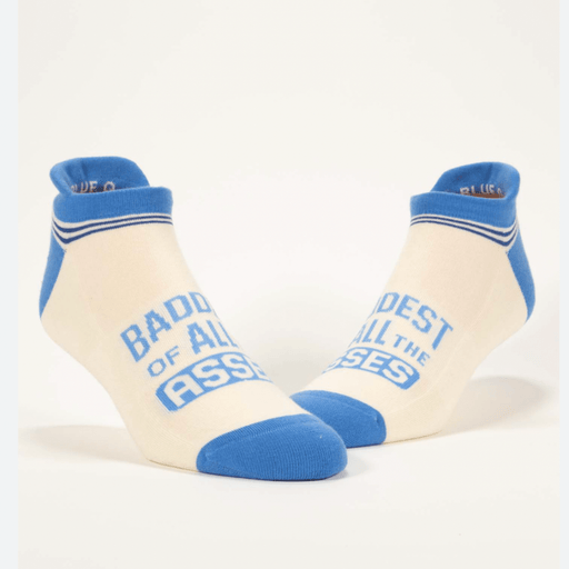 BLUE Q SOCKS S/M Baddest of All the Asses - Sneaker Socks