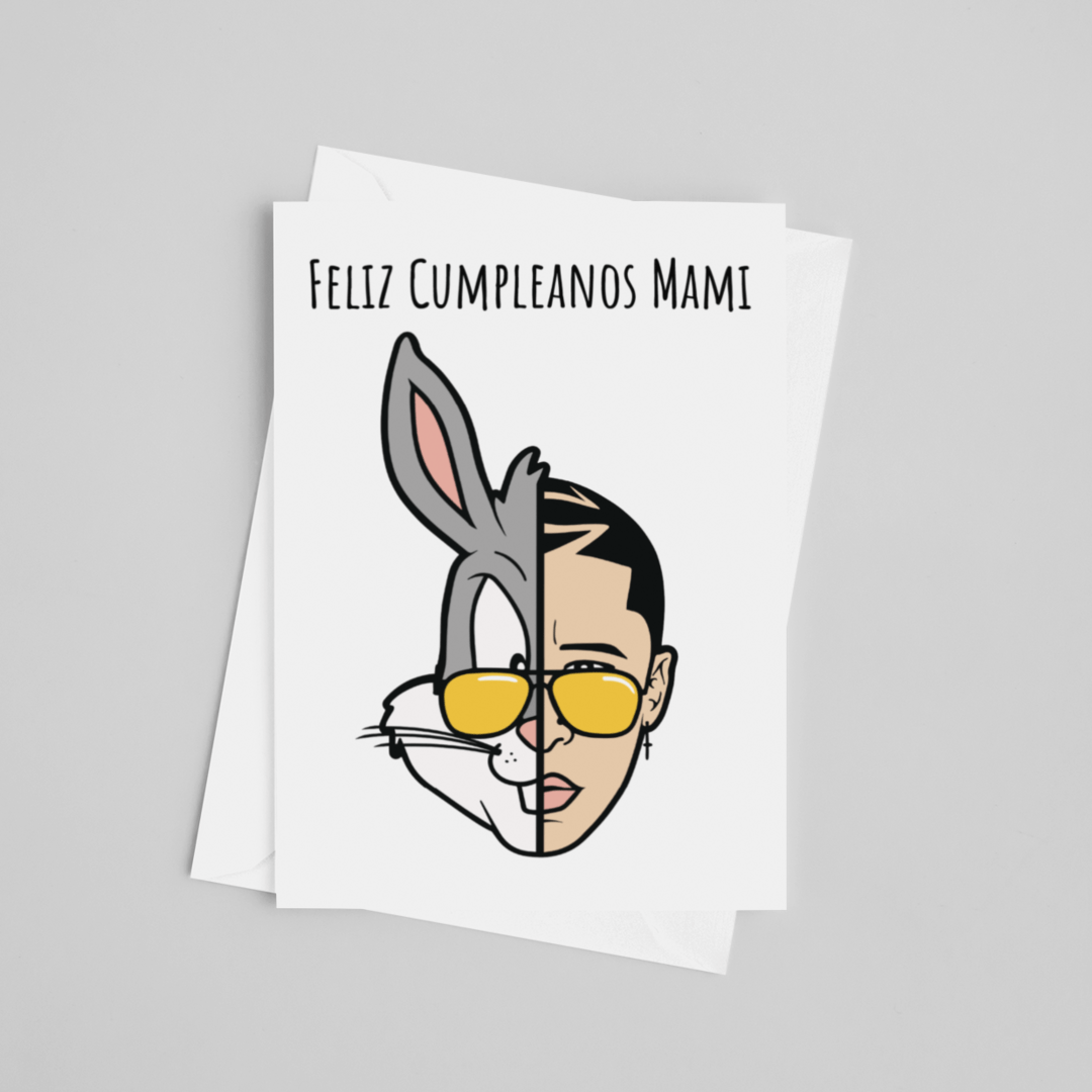 Bad Bunny Funny Birthday Card