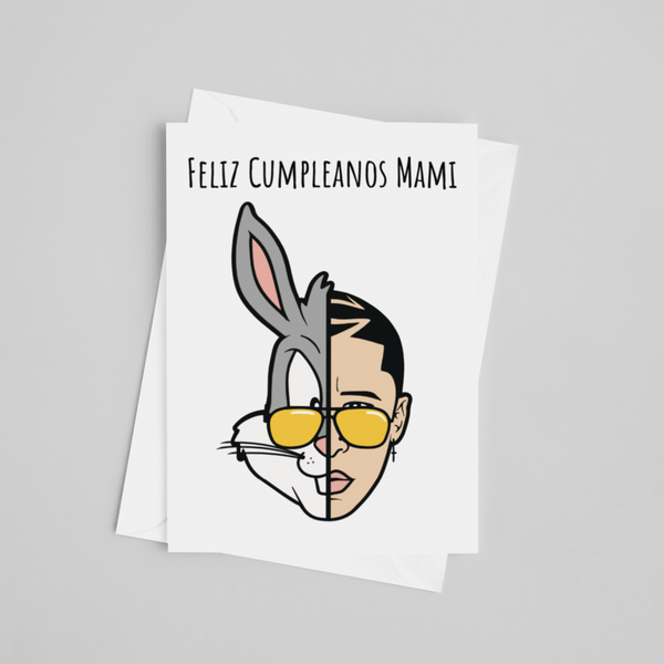Bad Bunny Mother's Day Cards - Feliz día de la madre