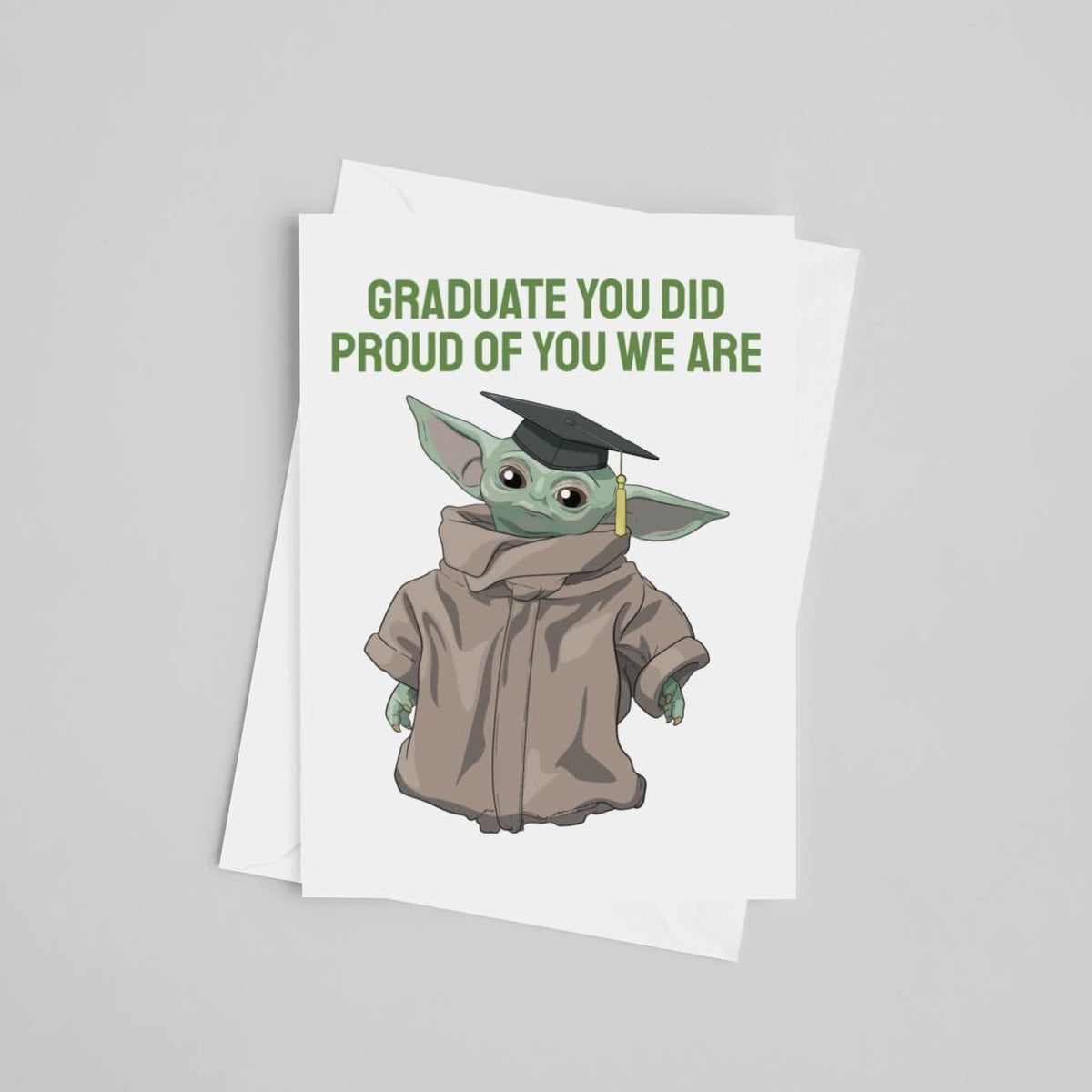Baby Yoda Is So Bad. Greeting Card