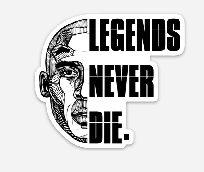 Premium Vector  Legend never die - lettering design