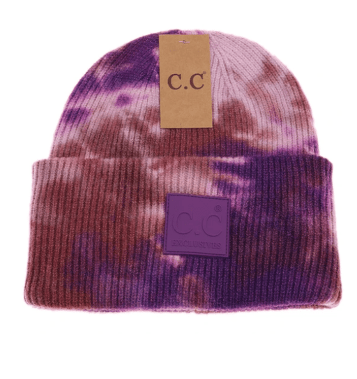 LF ACCESSORIES BEANIES Tie Dye CC Beanie with Rubber Patch