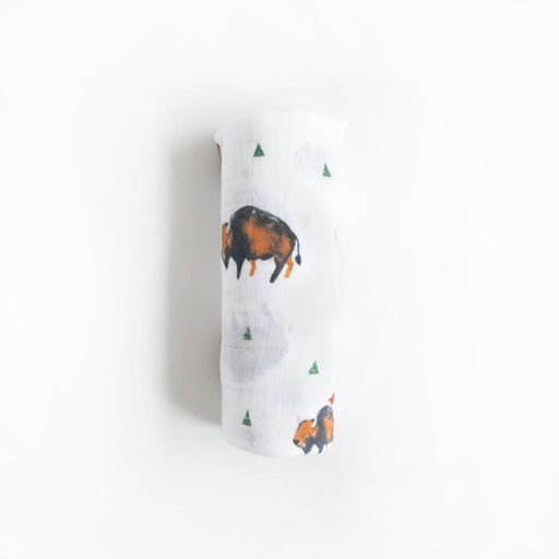 LITTLE UNICORN SWADDLE Cotton Muslin Swaddle Blanket | Bison