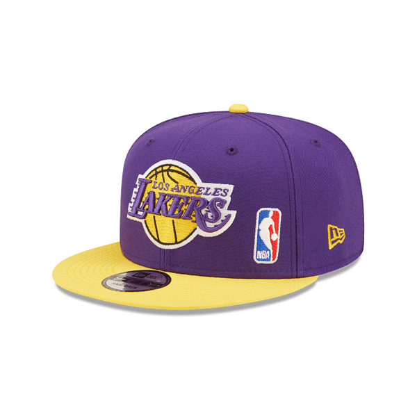 New Era 9FIFTY Los Angeles Lakers Foam Trucker Snapback Hat Purple