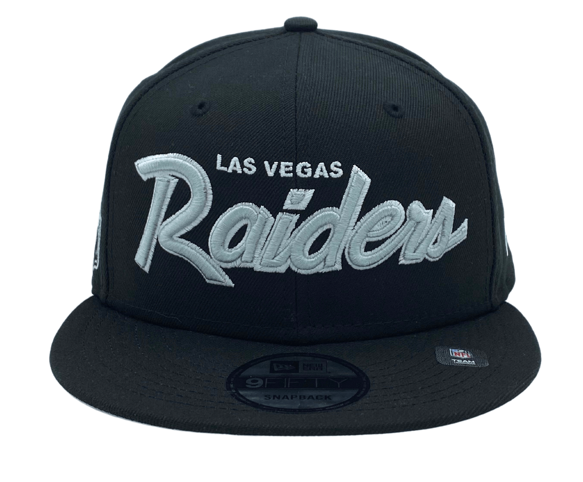 Men's New Era Black Las Vegas Raiders Tear Trucker 9FIFTY Snapback Hat