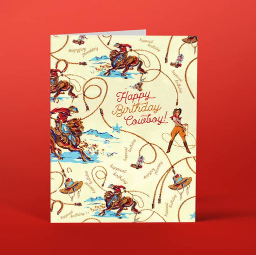 OFFENSIVE + DELIGHTFUL CARDS Happy Birthday Cowboy Card