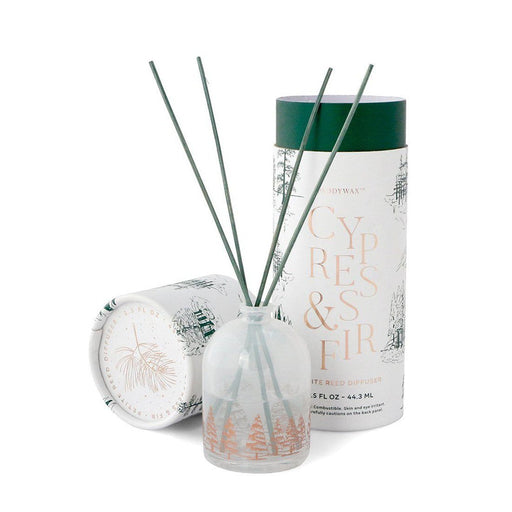 PADDYWAX DIFFUSER Cypress + Fir | 1.5 oz White Petite Reed Diffuser