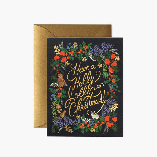 RIFLE PAPER COMPANY CARDS Holly Jolly Christmas Card