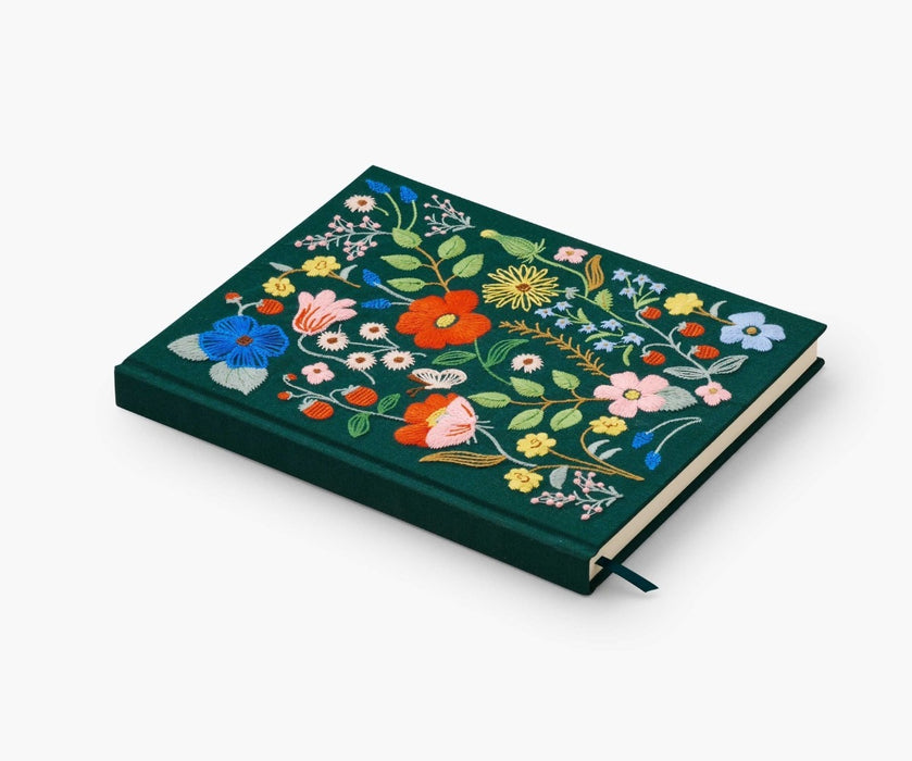 RIFLE PAPER COMPANY Notebook Strawberry Fields | Embroidered Sketchbook