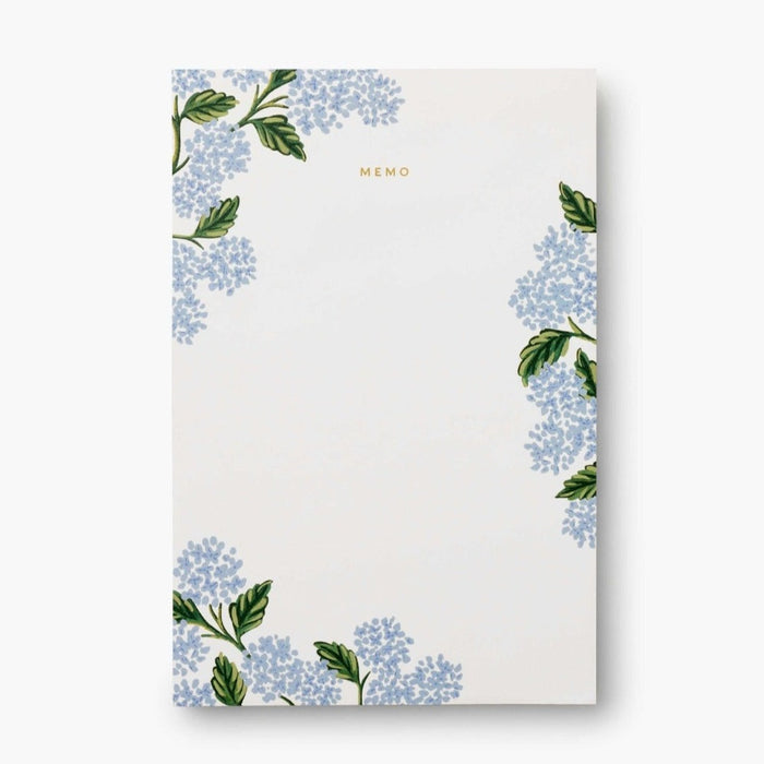 RIFLE PAPER COMPANY NOTEPAD Hydrangea | Large Memo Pad