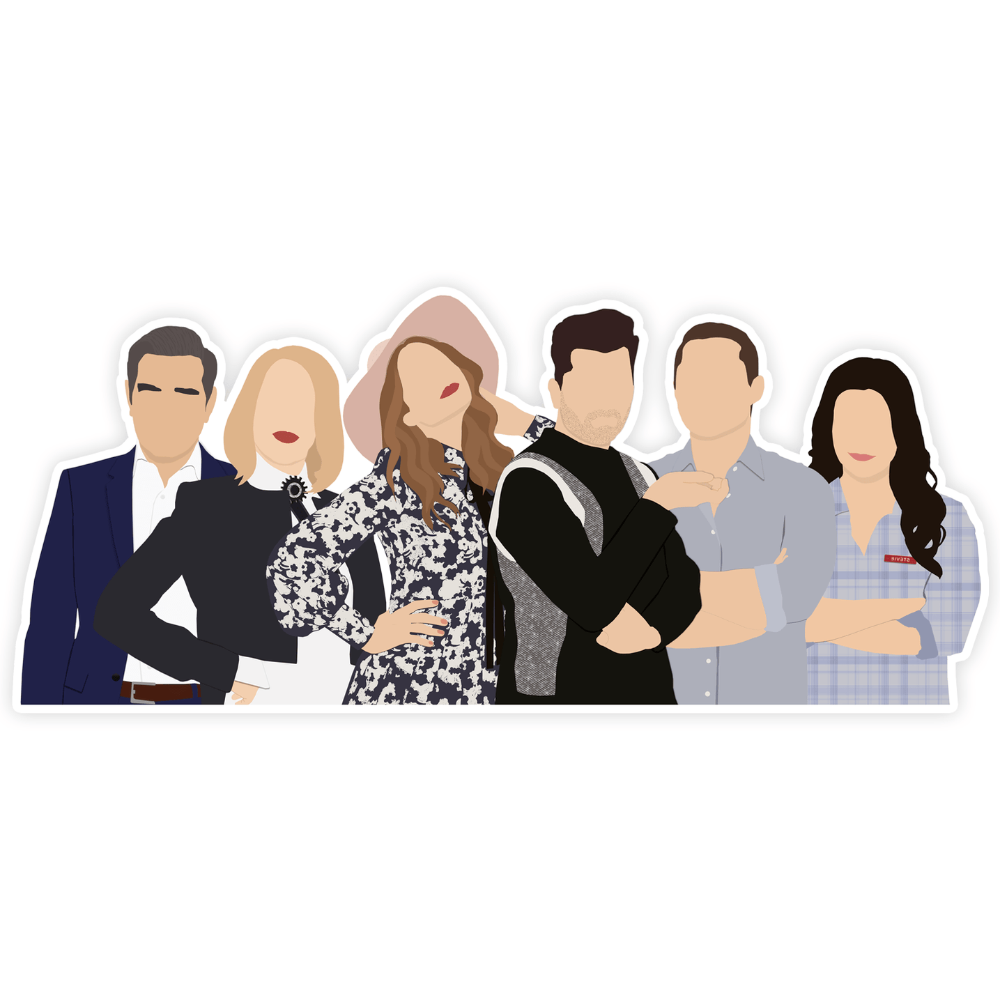 Schitt's Creek Full Cast Sticker — LOCAL FIXTURE