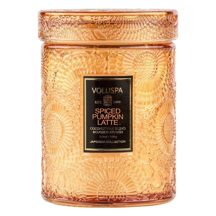 VOLUSPA SPICED PUMPKIN LATTE SMALL JAR CANDLE - LOCAL FIXTURE